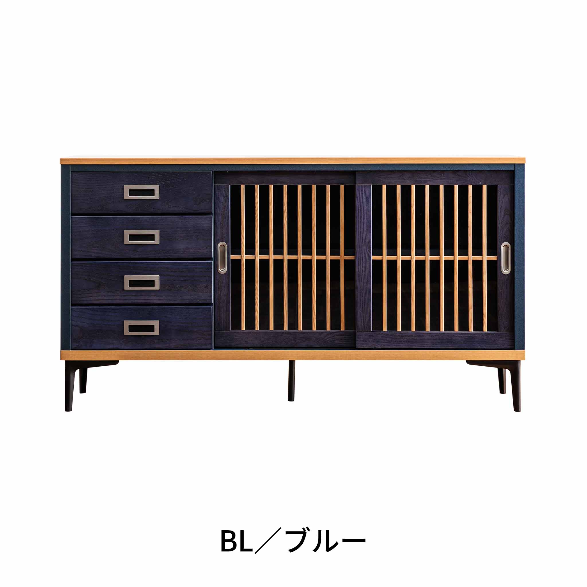 息吹】 サイドボード130_Blue – 浅川木工株式会社